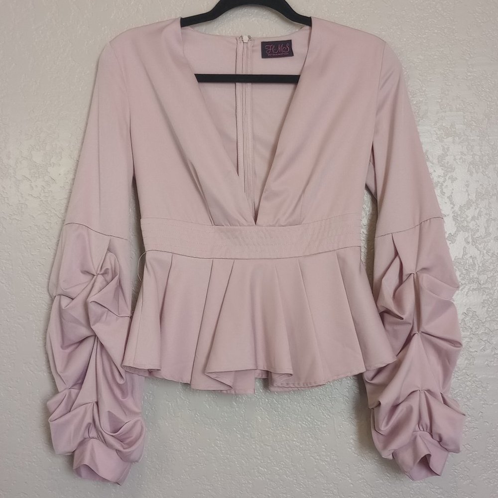 Hot Miami Styles Women's Size S Pink Blouse